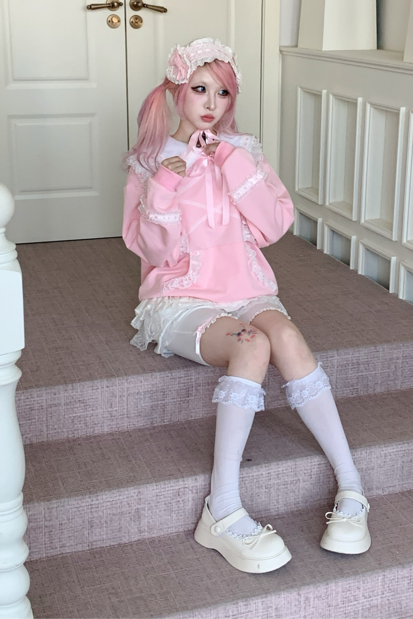 レーススイートゴシックスウェットトップス+パンツ