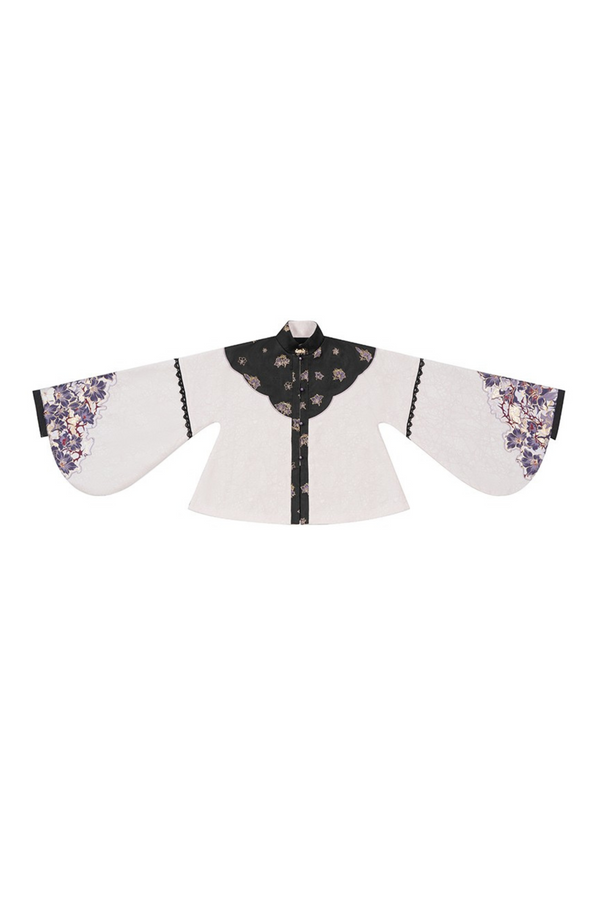 フローラルミラーブラウスゴールデンホーススカートセット