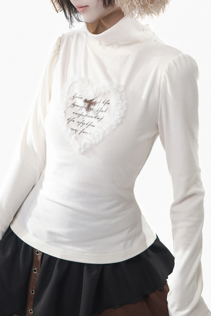 ヘーゼルナッツベルベットウールコート+チェックスカート+トップス+レッグカバー