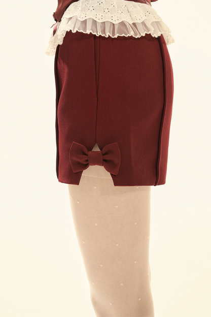 　ダークフレンチチューブトップス+ショートパンツ