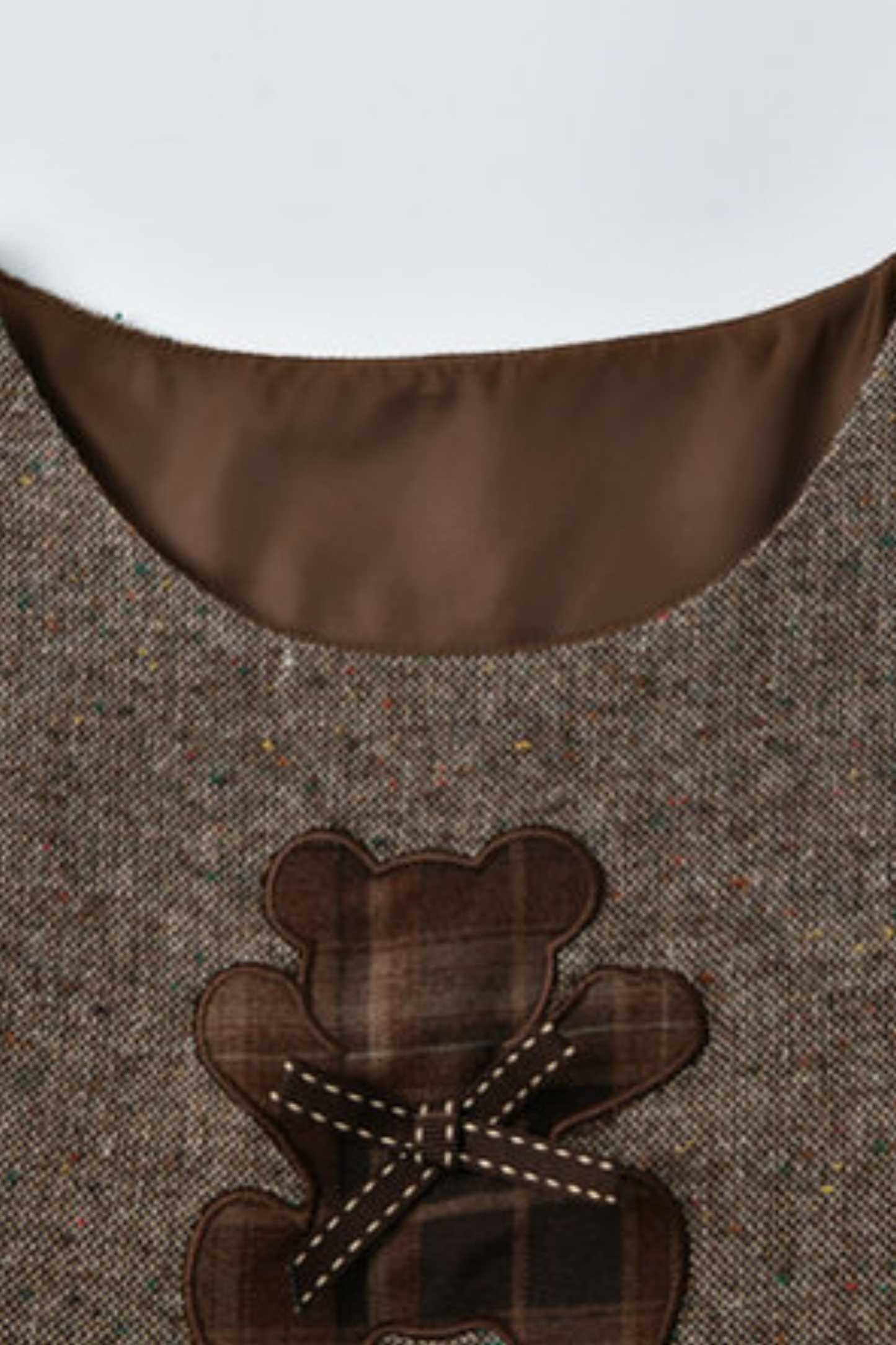 レトロチェックドレス+レトロドールトップス