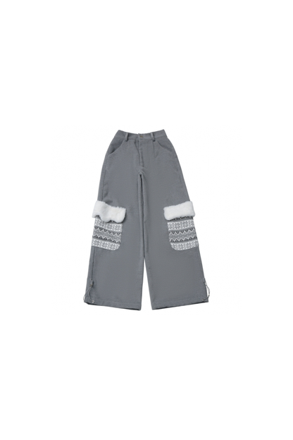 ファーベルベットコート+トップス+パンツ+スカート