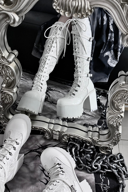 【4月4日予約締切】レースゴシックスエードレースアップブーツ