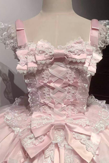 Sweetheart Lolita Dress + Ribbon + Veil