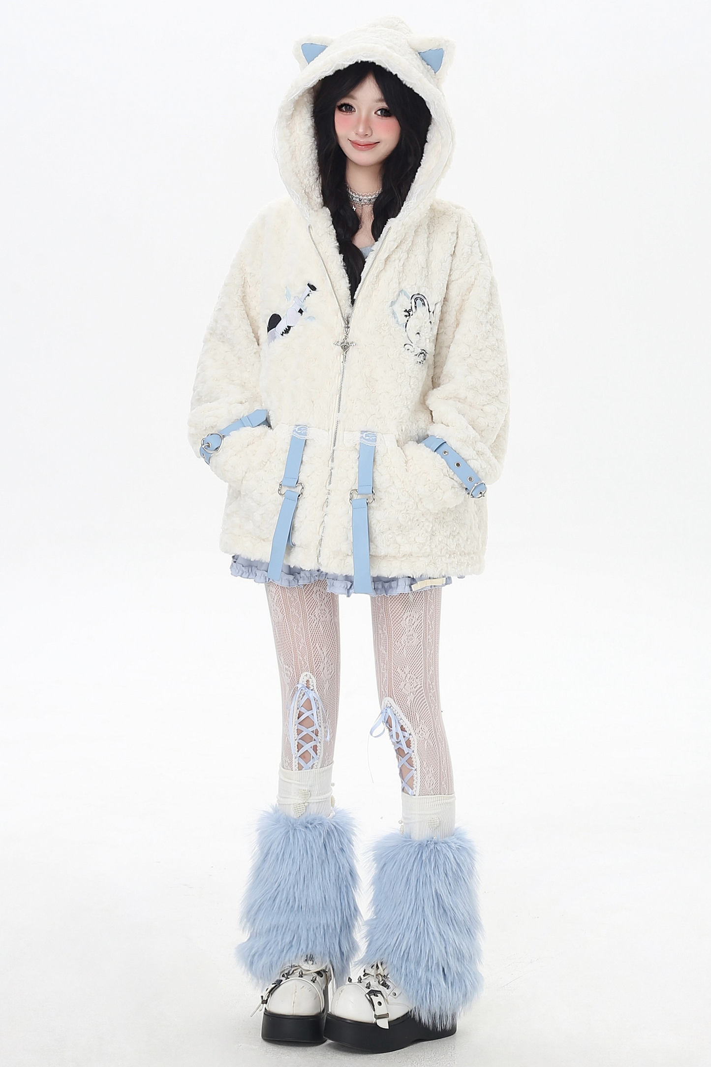 猫耳フードサブカルジャケット