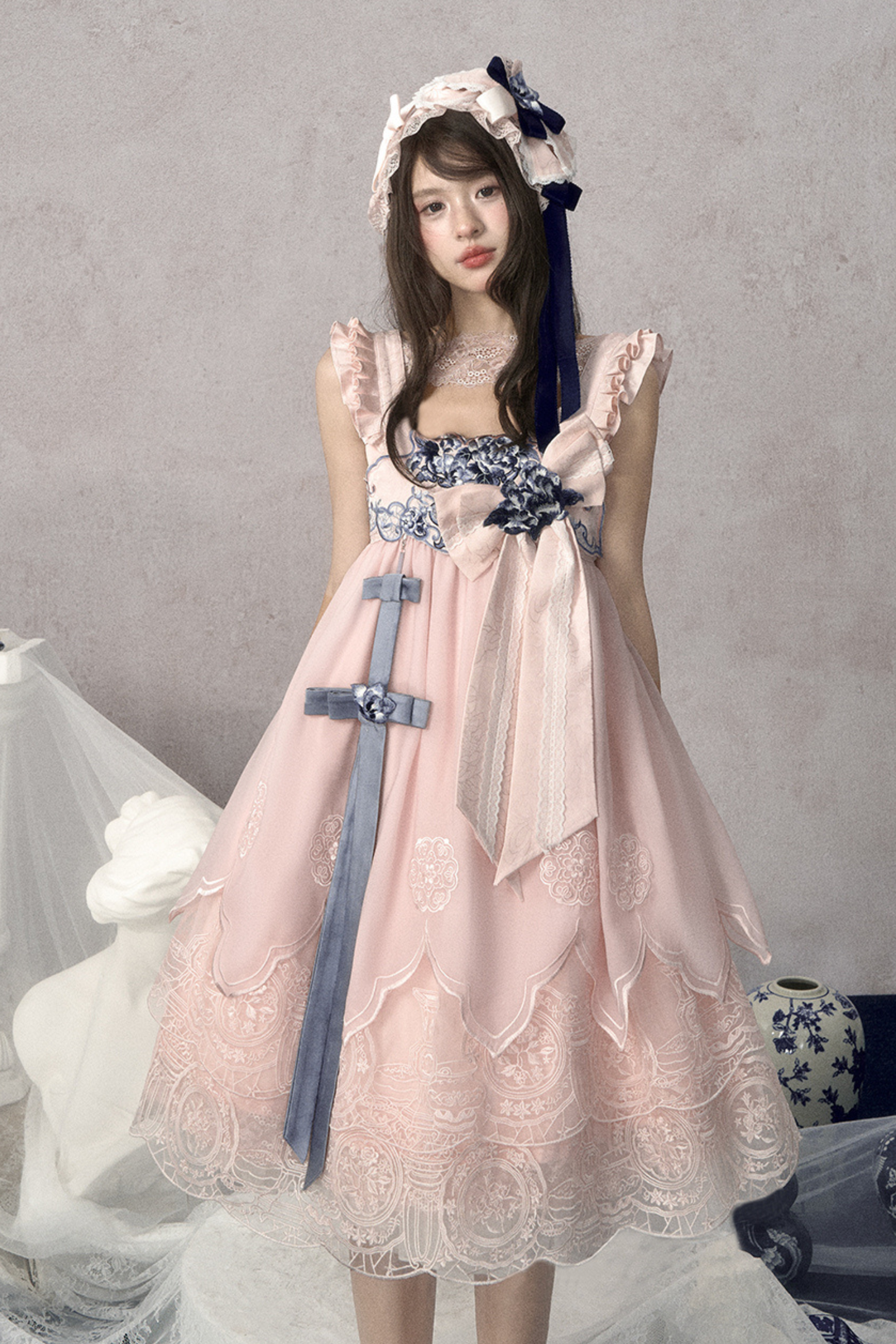 スイートチャイナサスペンダードレス