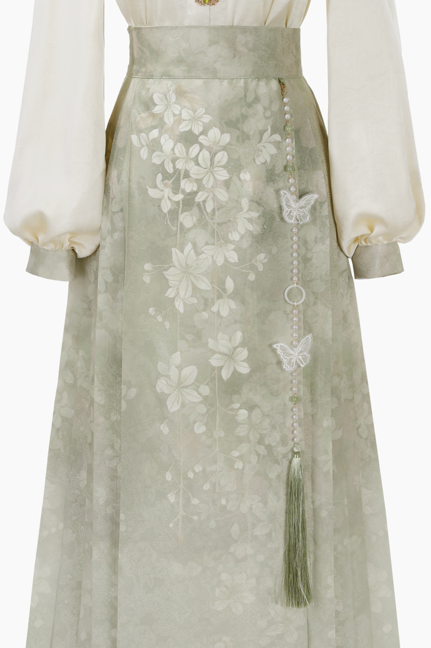 Jasmine Rain Long Sleeve Shirt + Elegant Skirt