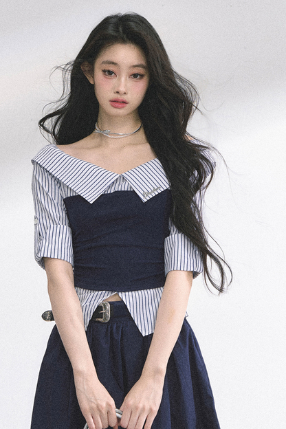 French American Stripe Tops