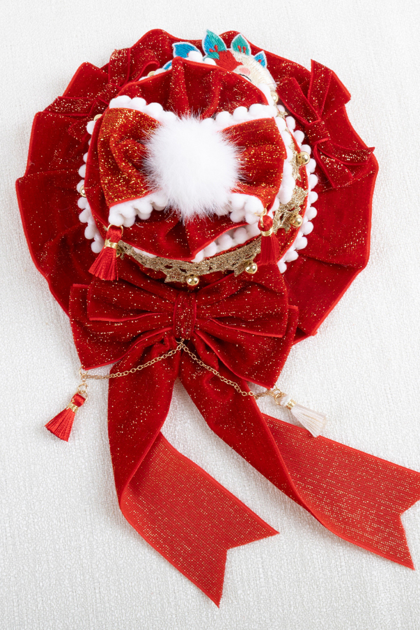 レッドベルベットロリータヘアクリップ