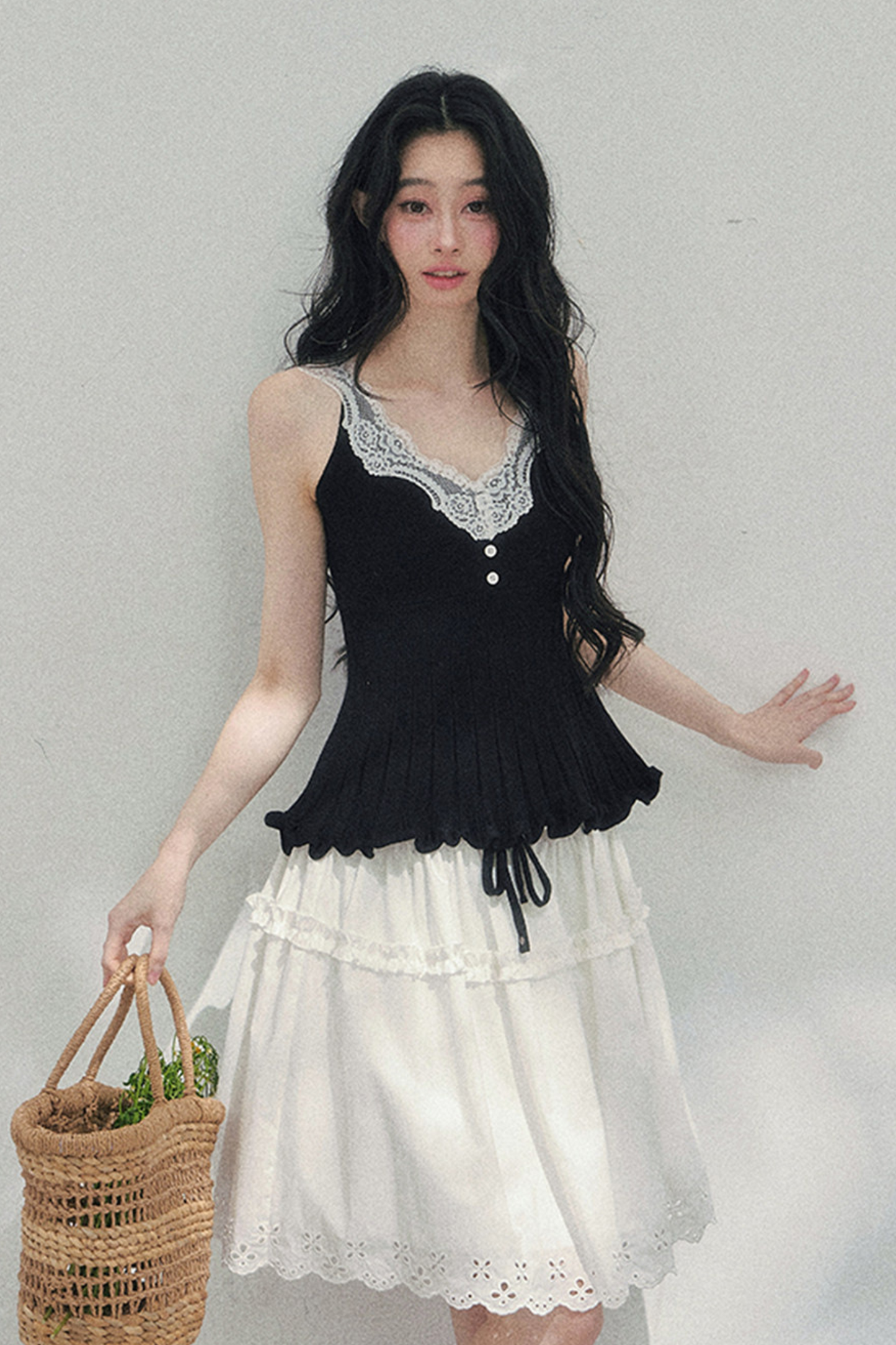 フレンチレースジャケット+キャミソール