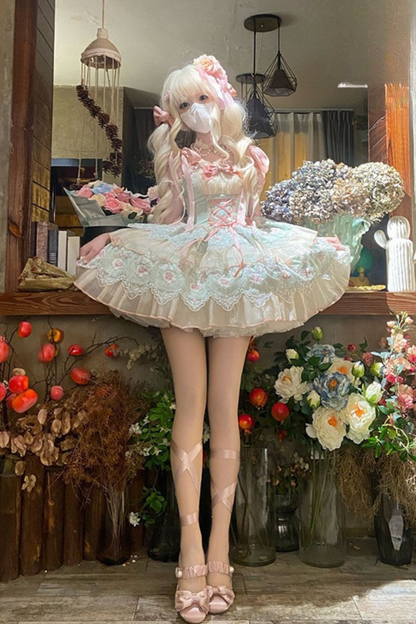 Flower Lolita Light Low Princess Dress