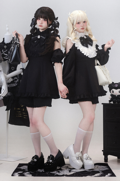 ローズプリンセスオフショルダーフリルリボントップス