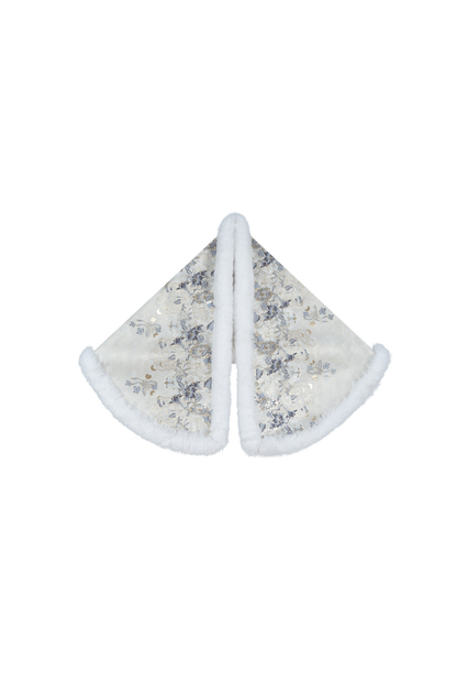 China Snow Fleece Jacket + Fur Shawl + Skirt