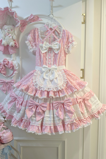 Doll Dot Big Ribbon Lolita Dress