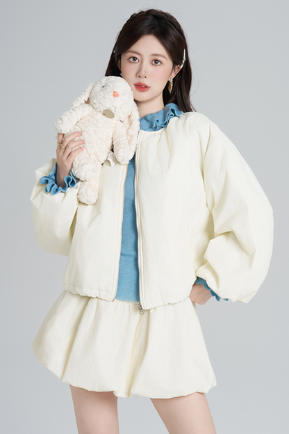 マカロンジップアウター+スカート