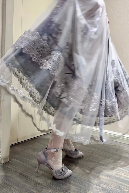 エレガントポインテッドトウロリータシューズ