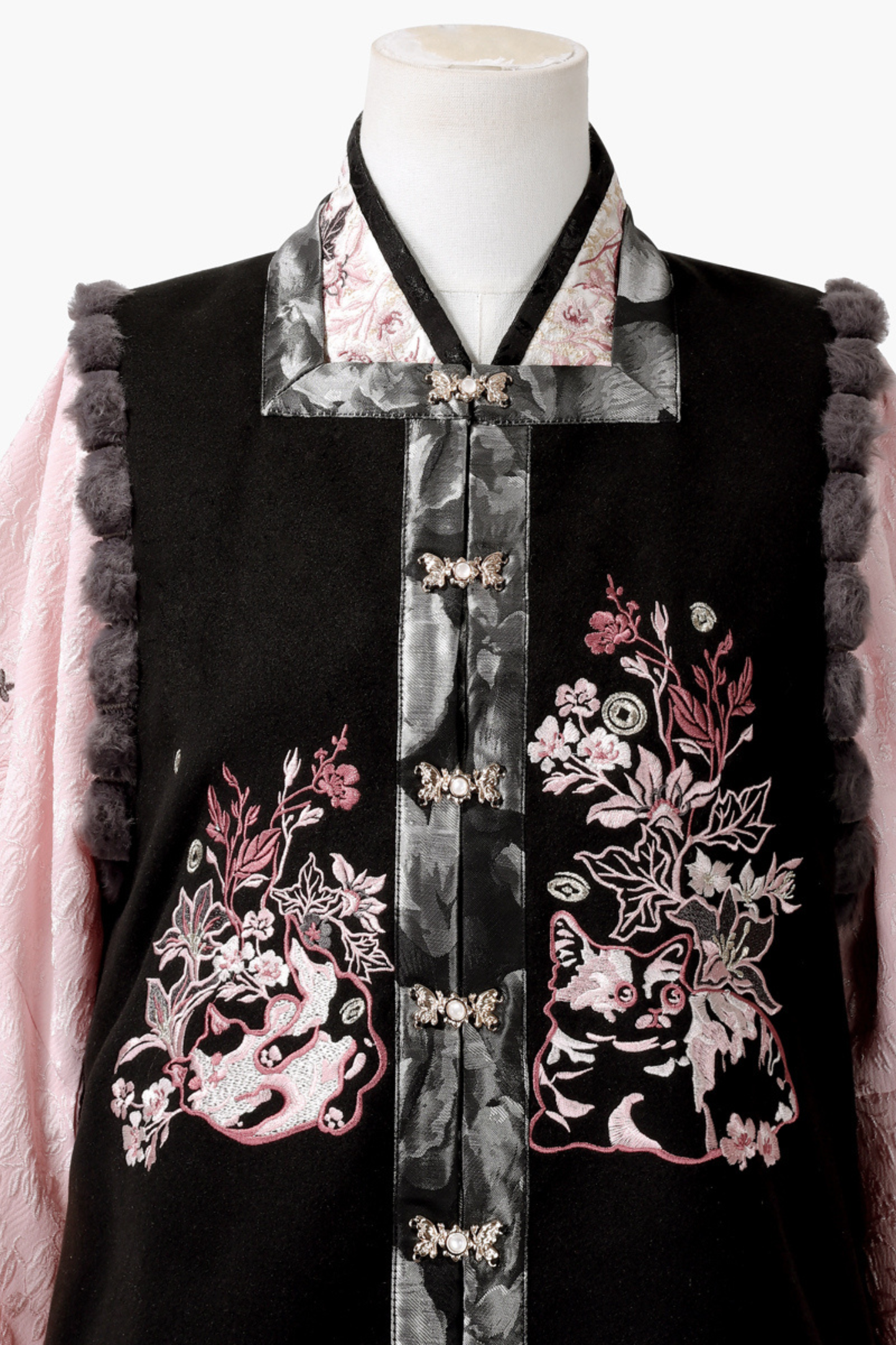 Dark Powder China Vest + Collar + Skirt