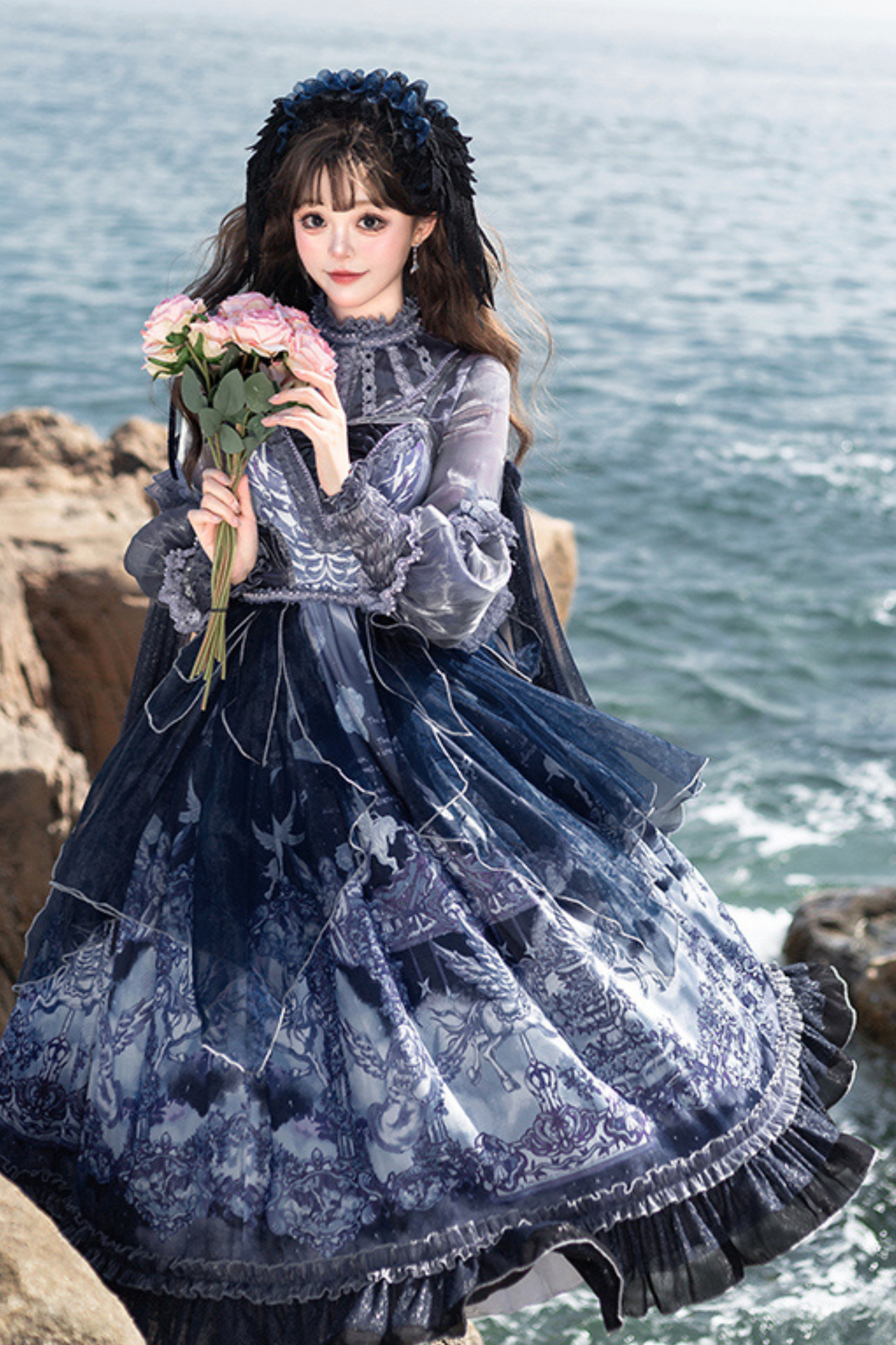 エンジェルガーデンブルーJSK+ルーズシャツ エンジェルガーデンブルーJSK+ルーズシャツ – Belchic