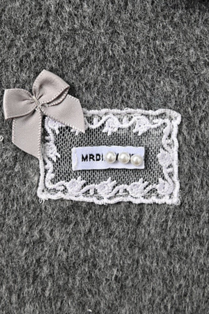 カレッジプリーツヘムルーズコート