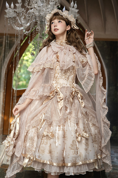 【4月3日予約締切】ファンタジーシアーフードロリータケープ