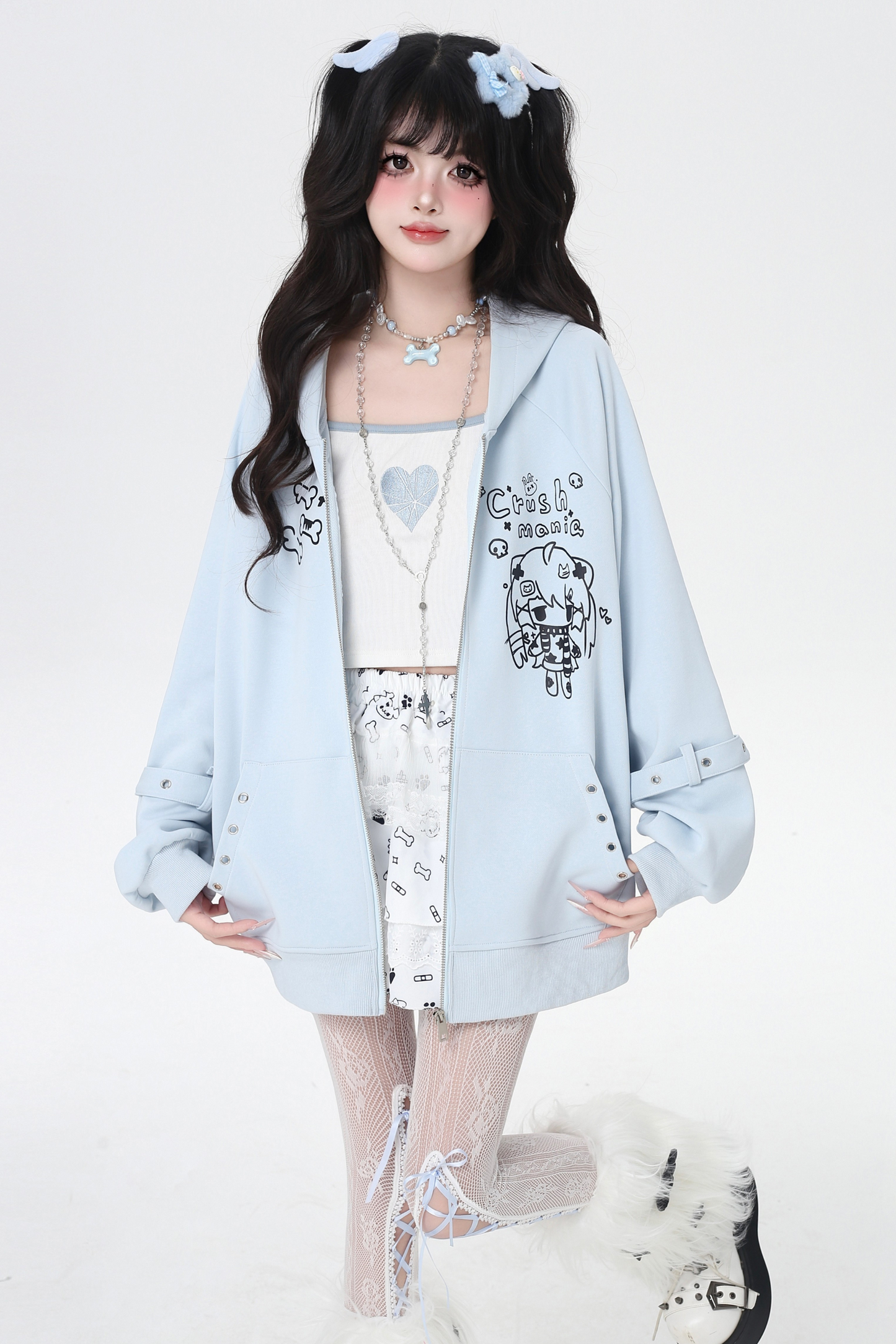 Cat Ear Hood Loose Hoodie