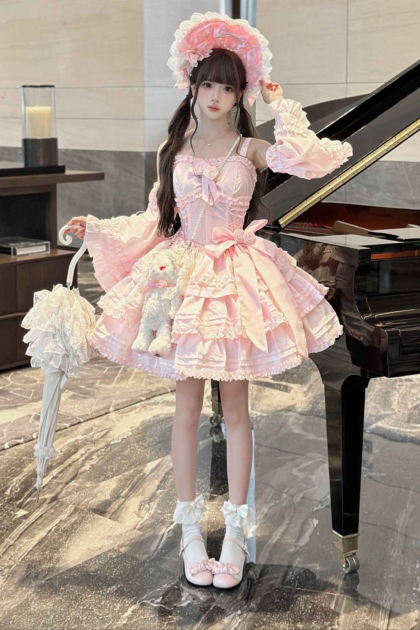 Sweet Fishbone Waist Lolita Dress