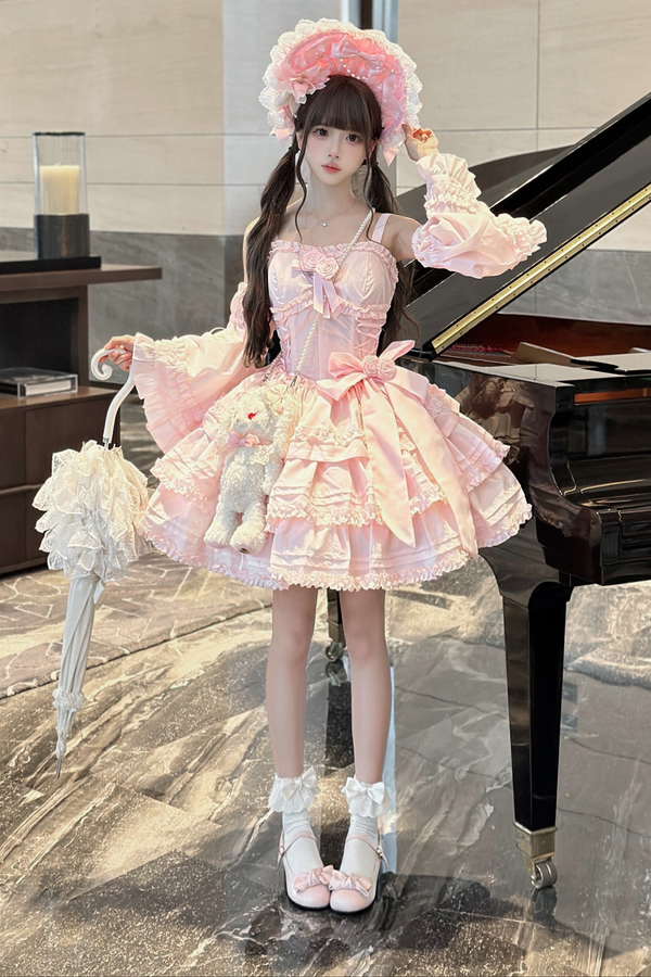 Sweet Fishbone Waist Lolita Dress