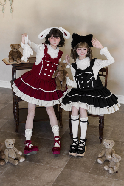 ドールロリータドレス+トップス+アニマルレッグループ+アニマルヘアバンド