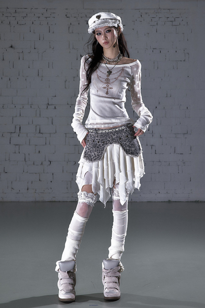 Retro-Punk-Patchwork-Jeansrock