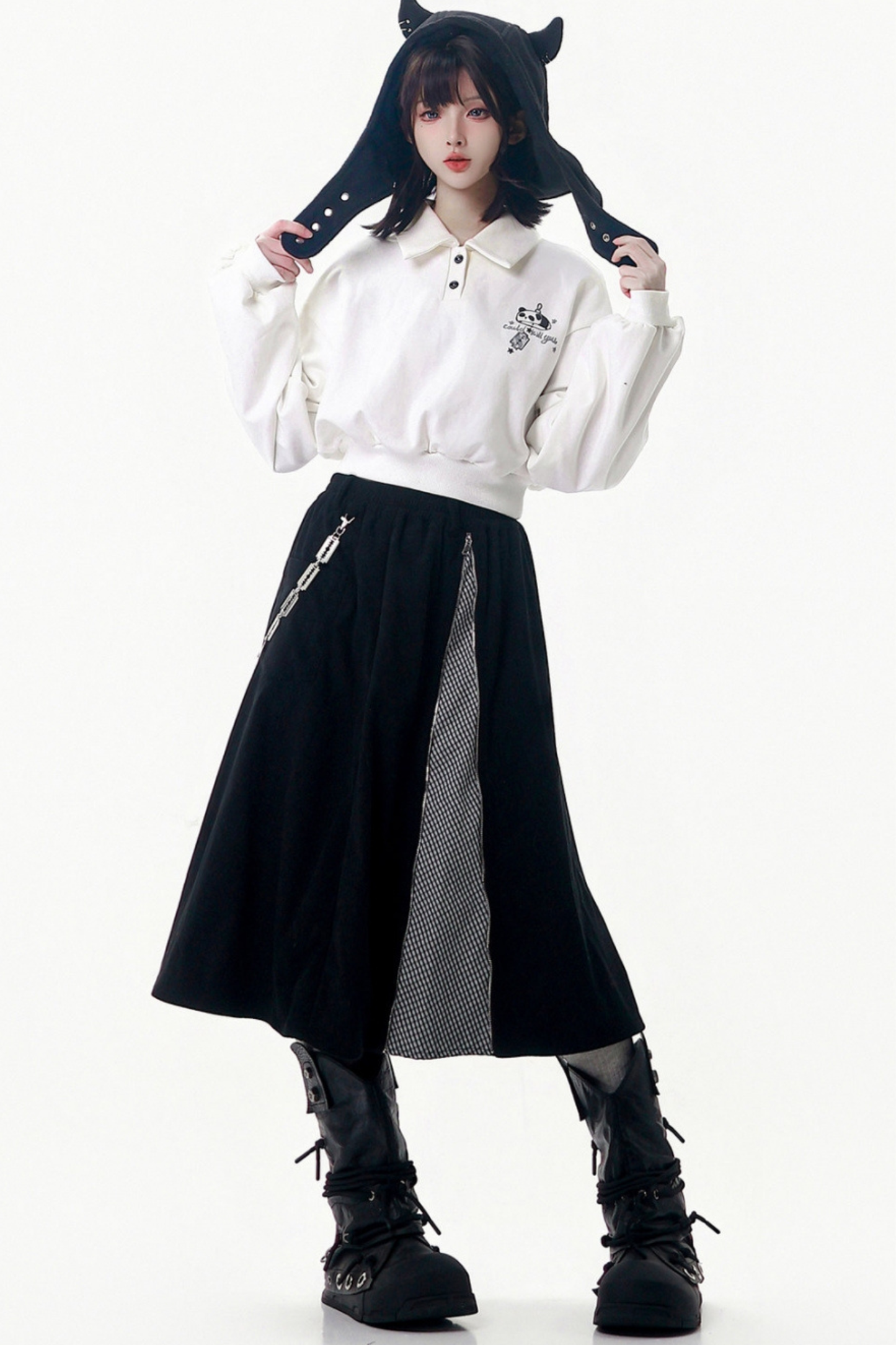 Blackberry Hooded Jacket + Top + Pants + Skirt