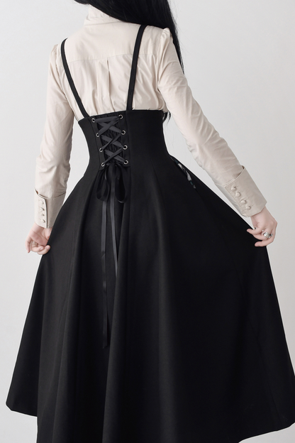 Umbrella Vintage Style Trailing Vest + Long Skirt + Short Skirt