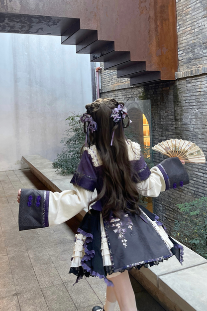 China Style Girl Lolita Top + Skirt + Catsuit + Clips