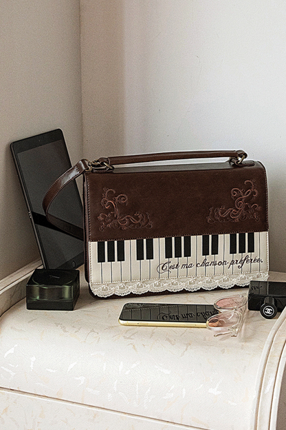 文学ピアノショルダーバッグ