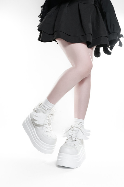 Wing-Shaped Platform Shoes