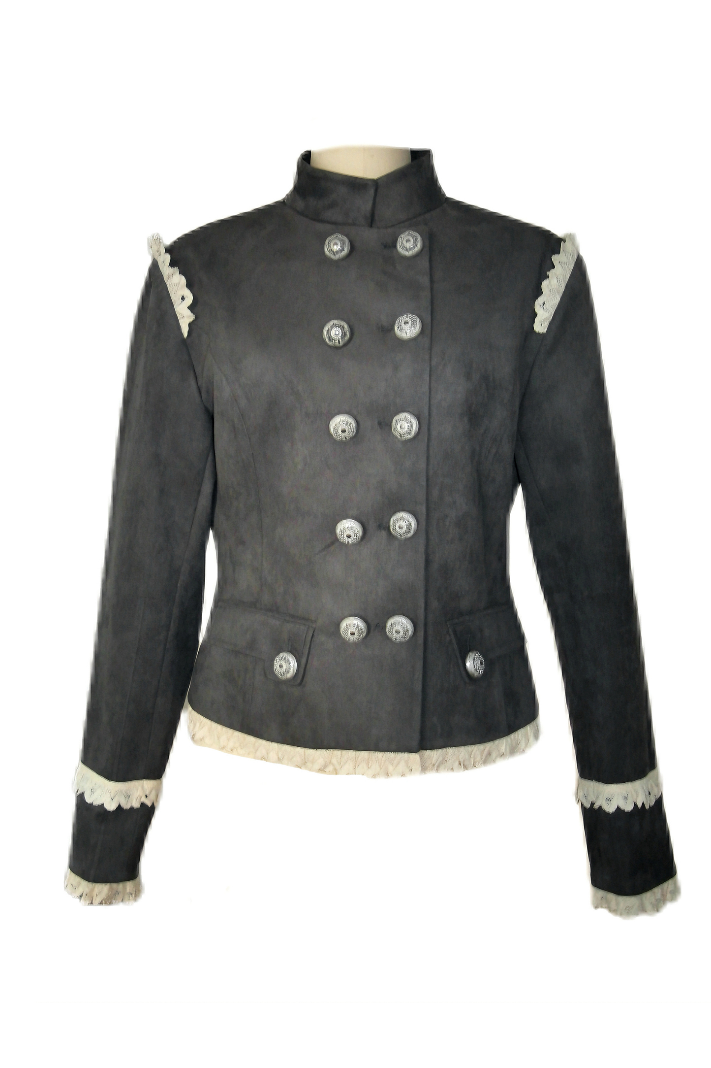 Medieval Suede Courtly Jacket Coat