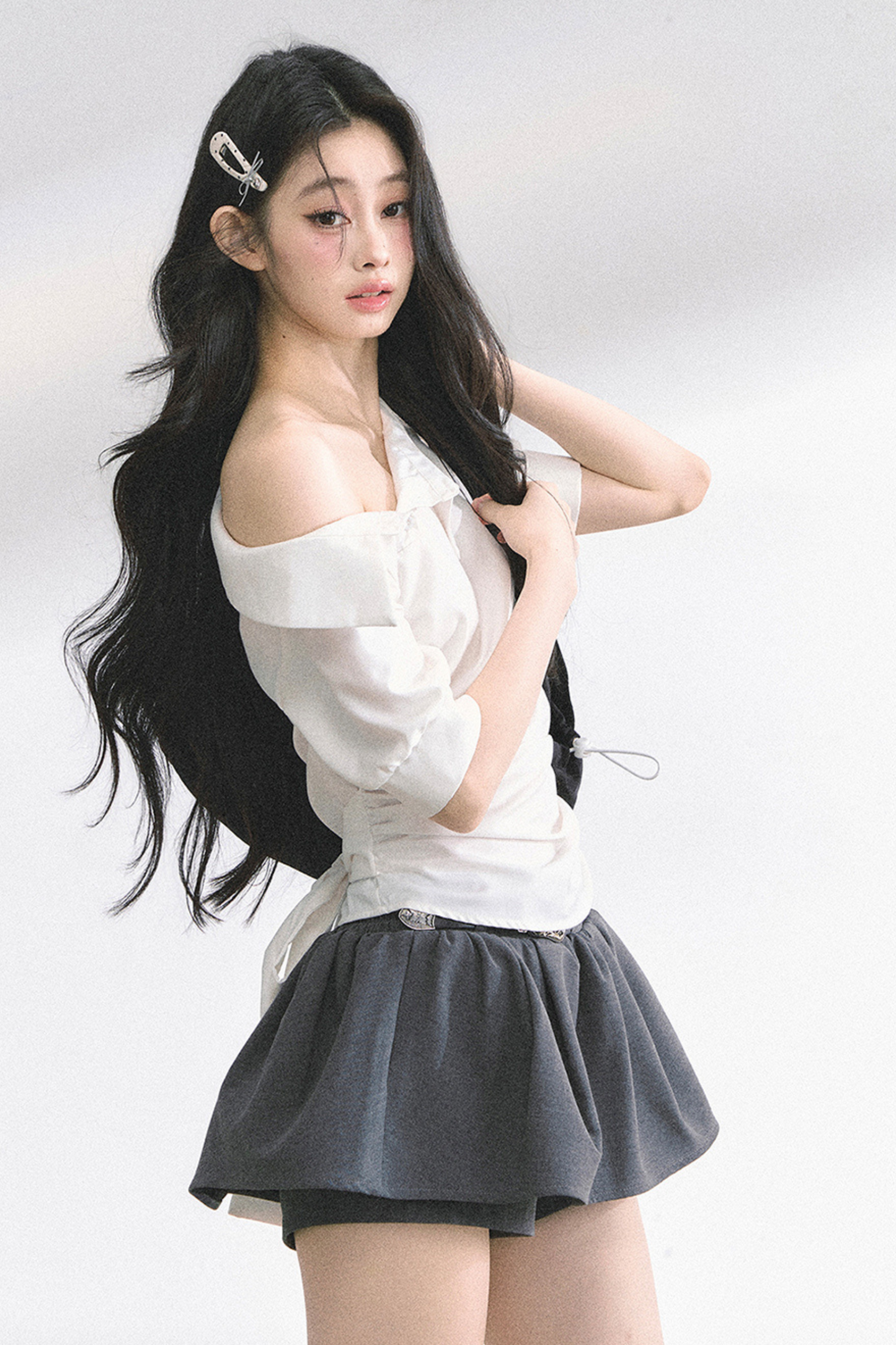 バッグリボンワンショルダートップス