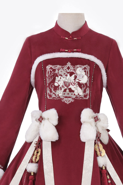 Chinese Design Furmant + Ribbon Dress