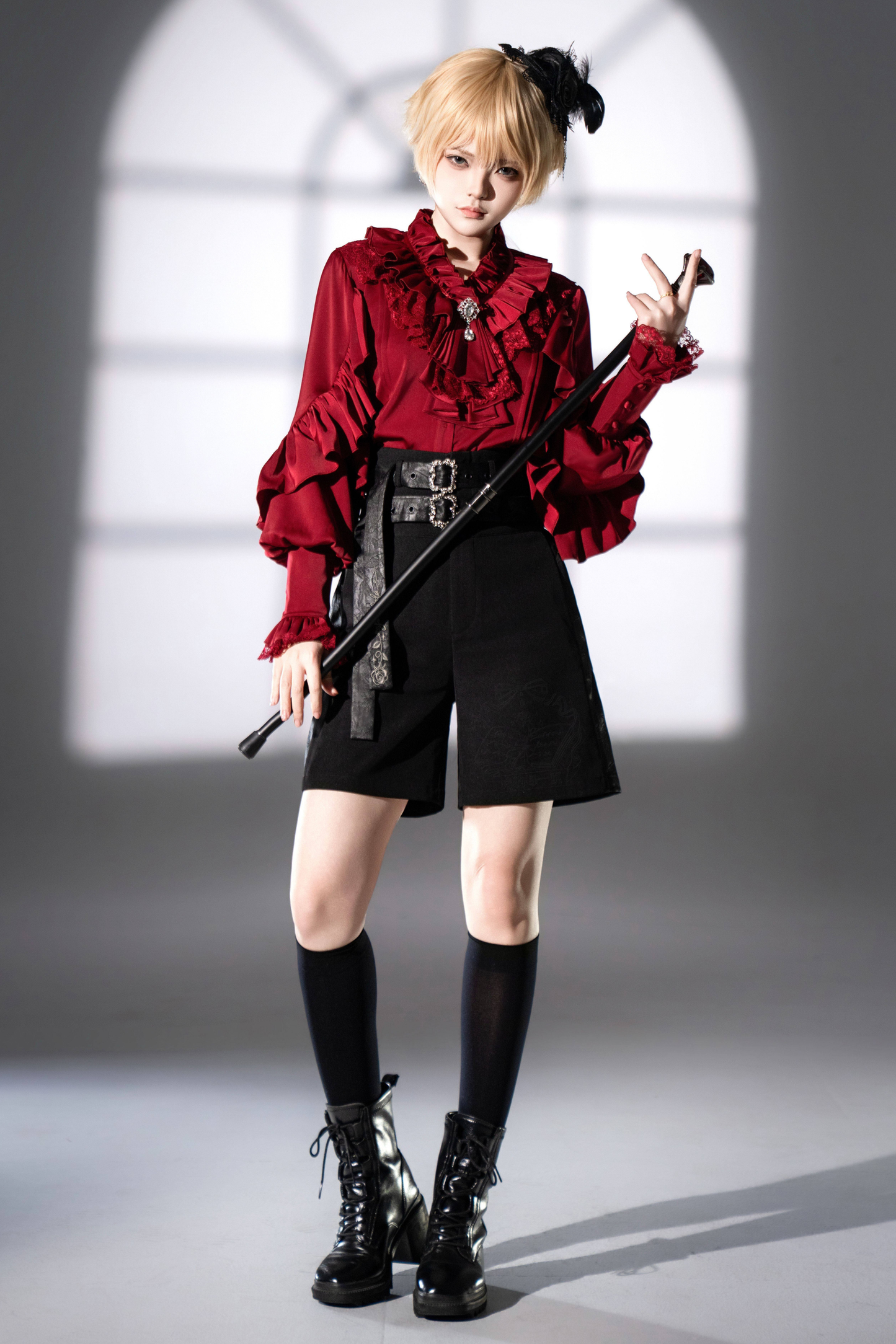 [2월 16일 예약마감] 클래식 로리타 셔츠 + 언밸런스 스커트 + 피쉬테일 스커트 + 반바지