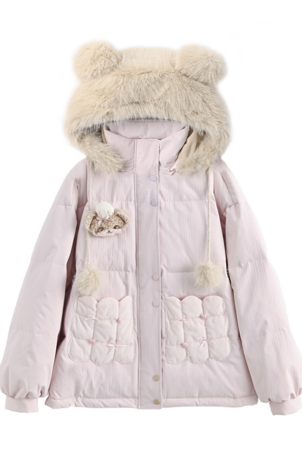 ベアフードスイートダウンジャケット