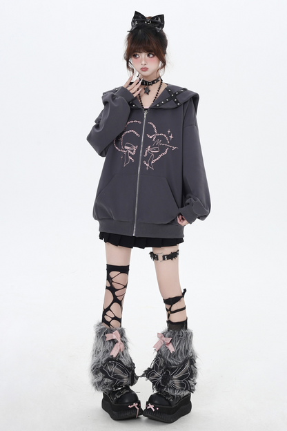 Dark Cross Sailor Collar Hoodie