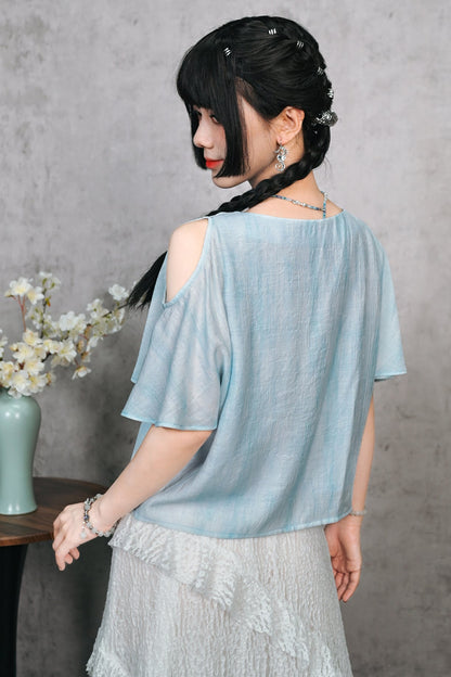 エキセントリックハウスオフショルダートップス