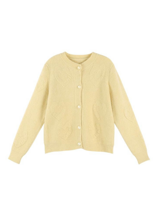 ハートソフトスイートショートニットカーディガン