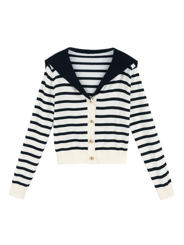 セーラーボーダーフレンチトップス