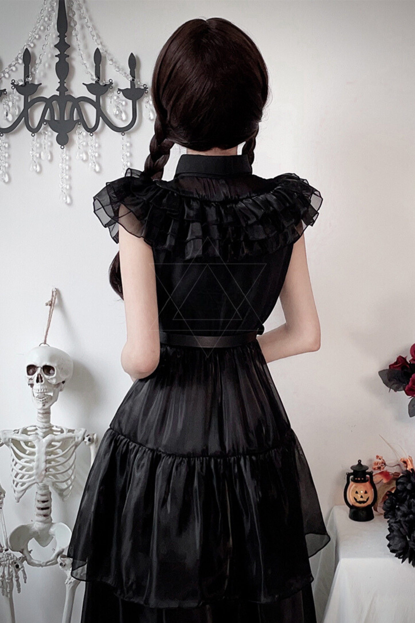 Gothic Addams Family Cosplay Dress