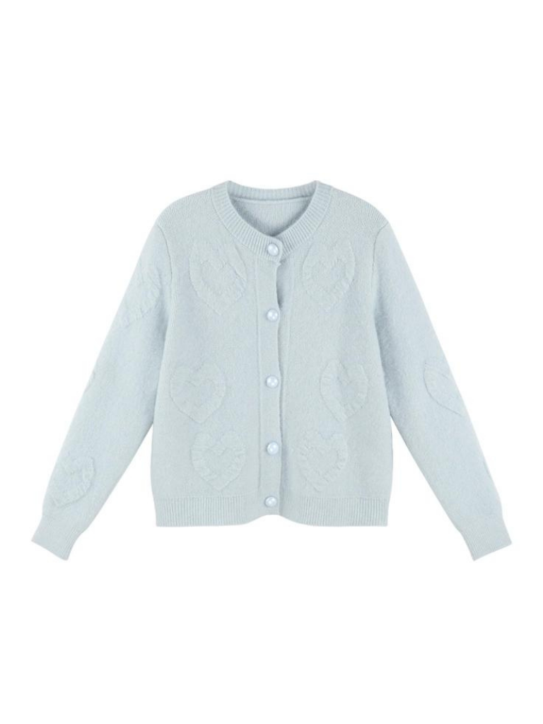 Heart Soft Sweet Short Knit Cardigan