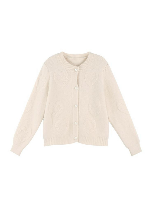 ハートソフトスイートショートニットカーディガン