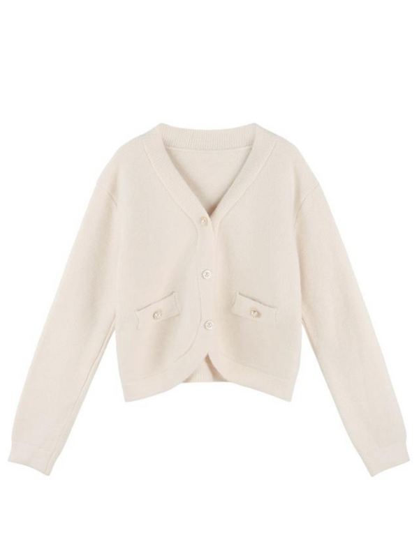 Coffee Camisole Dress + Over Cardigan