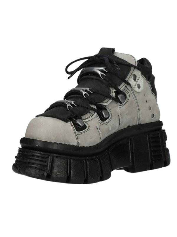 11 Color Pan Clock Retro Leather Metal Power Salls Neaker