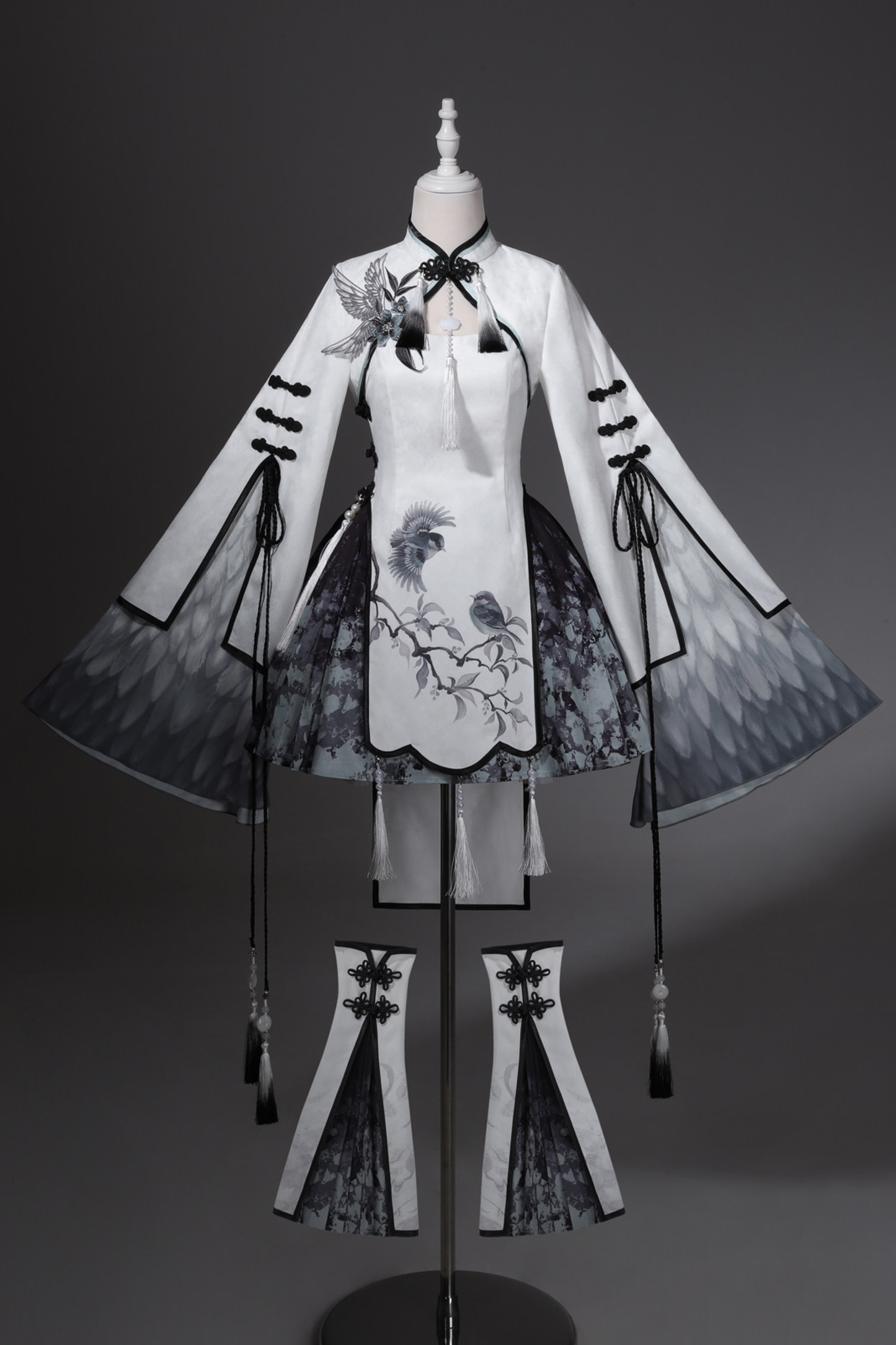 ダークチャイナドレス+ビッグスリーブケープ+チャイナトップス+スカート+キャミソールドレス+レッグウォーマー