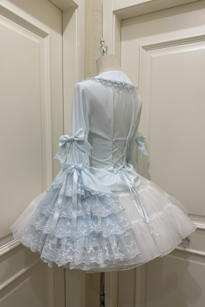 プリンセスリボンフリルスリーブシャツ